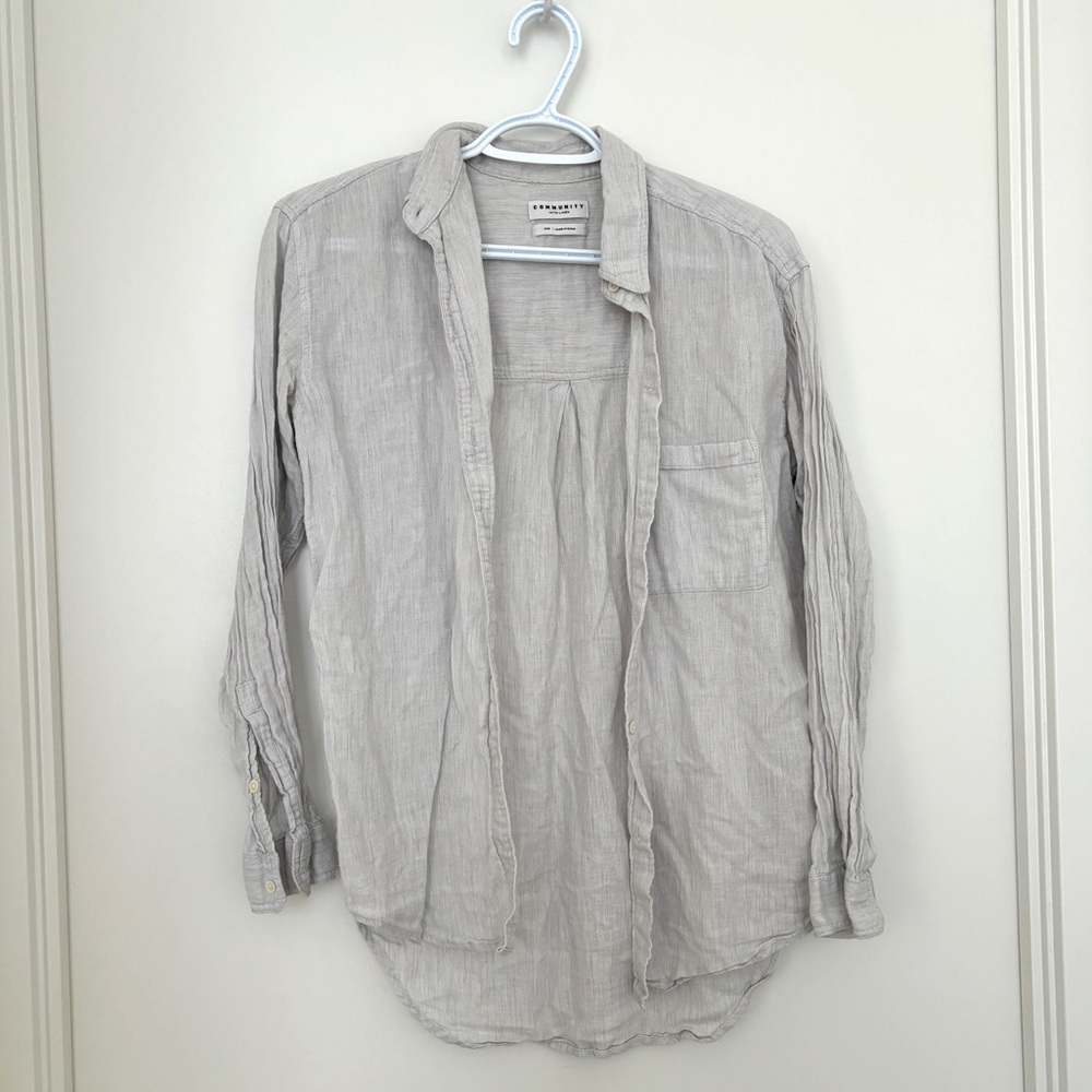 Aritzia community button down shirt